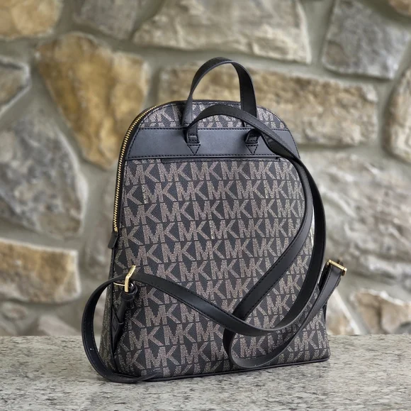 Michael Kors Cindy Logo Large Backpack - Picture 3 of 9